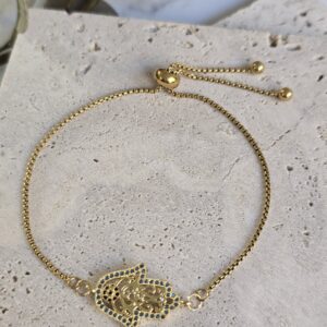 The Golden Hamsa Slider Bracelet