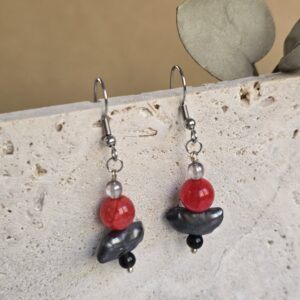 Red Twilight Earrings