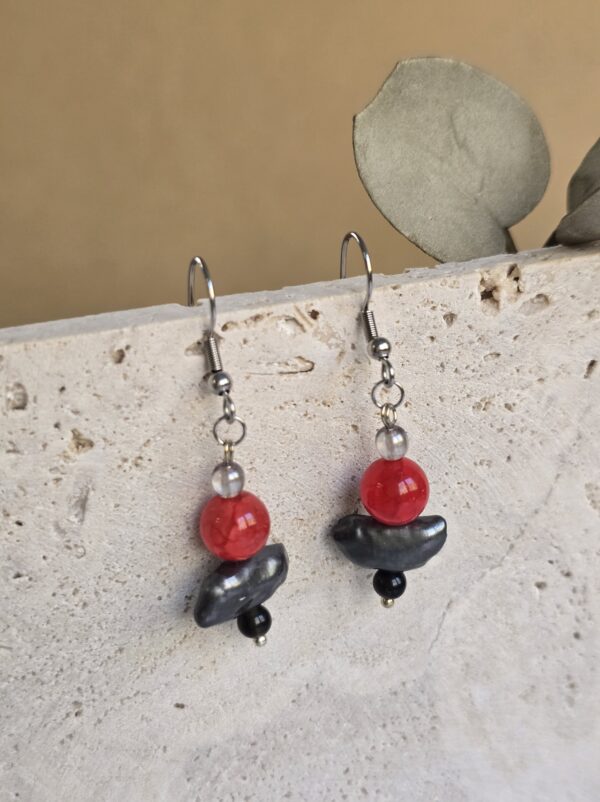 Red Twilight Earrings