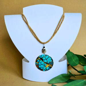 Azure Earth Shell Necklace