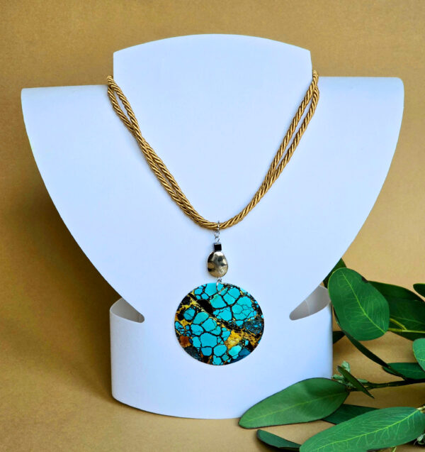 Azure Earth Shell Necklace