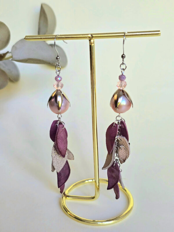 Mystic Mauve Petals Earrings
