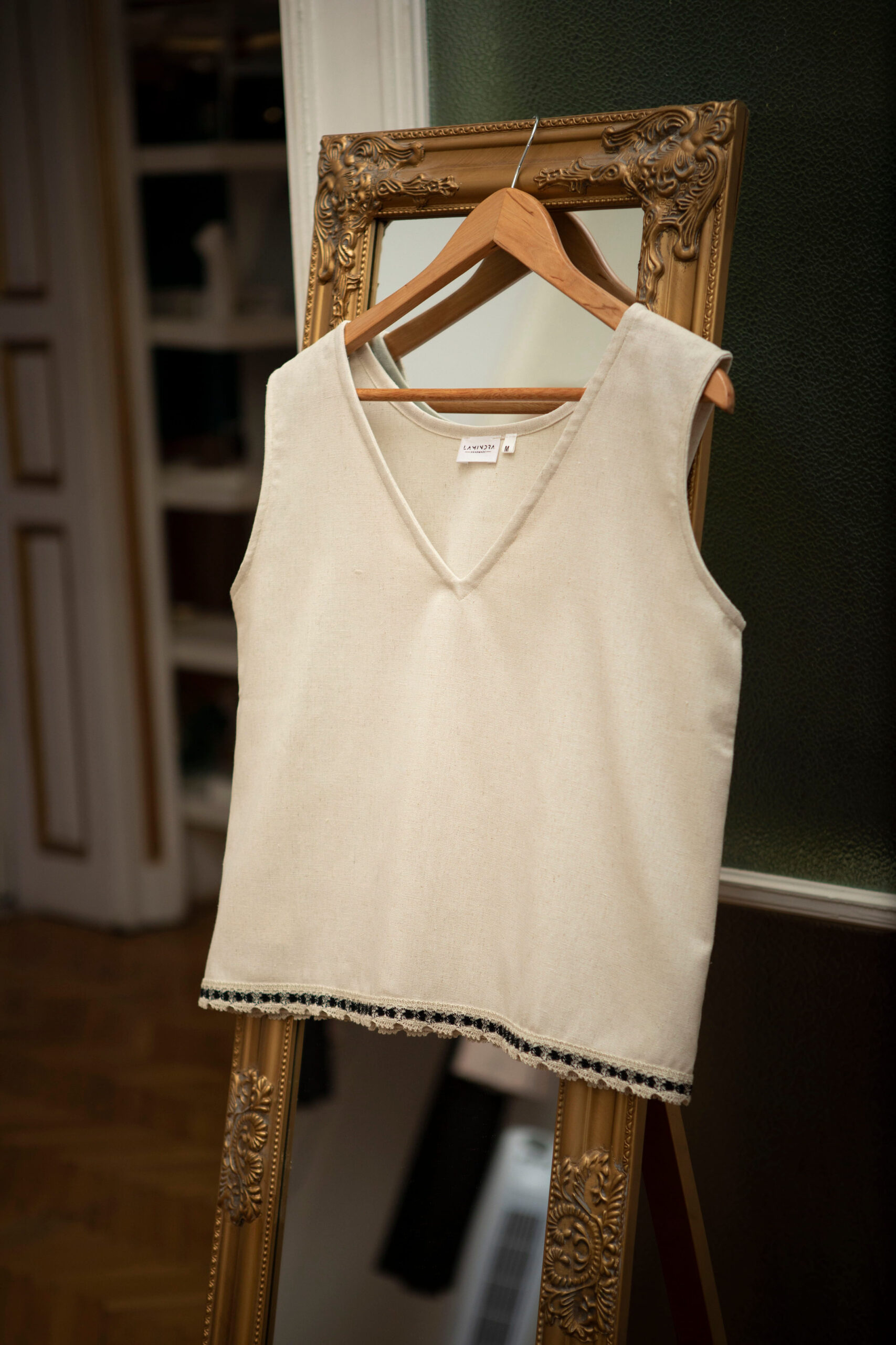 Basic lace Linen Top - Kép 6